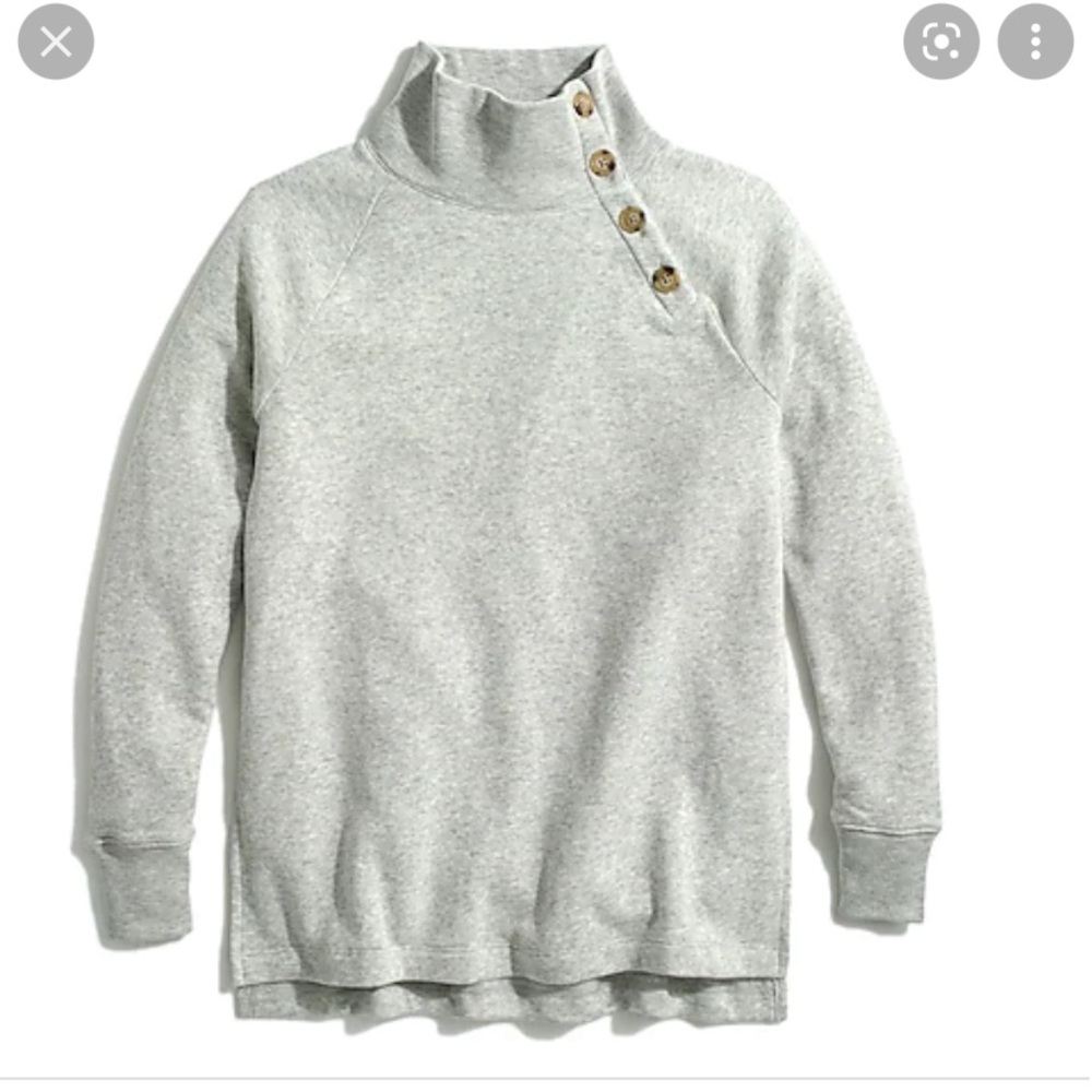 J Crew Side Button Sweatshirt